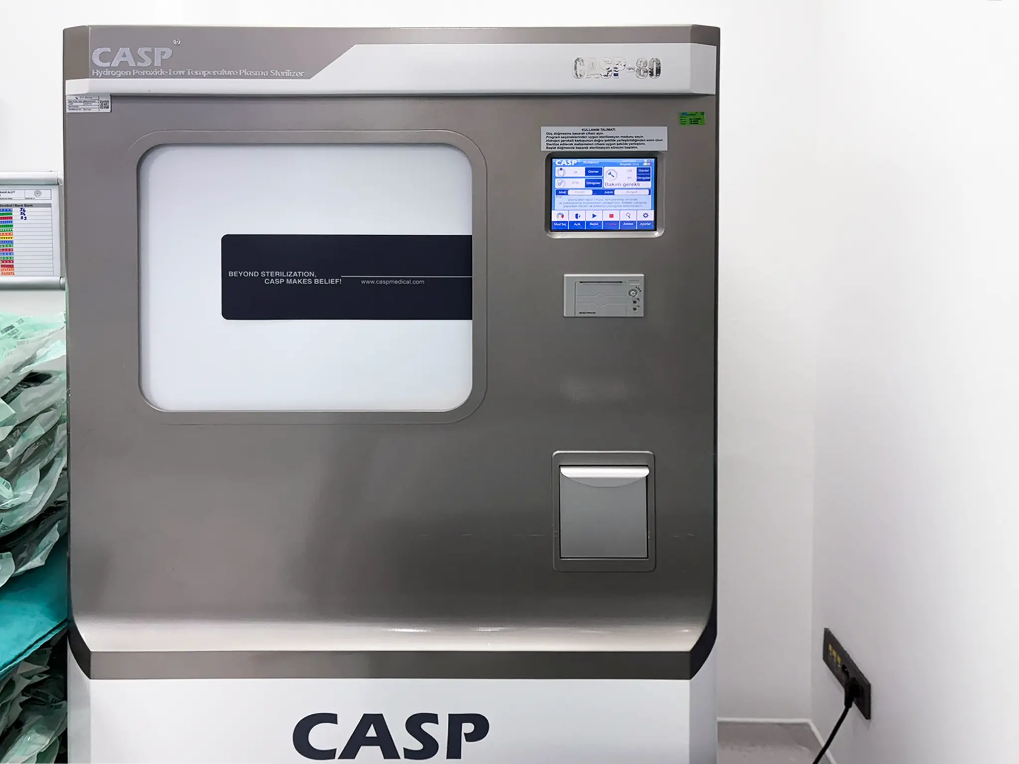 Imagem de máquina de esterilização segundo o protocolo Harvard